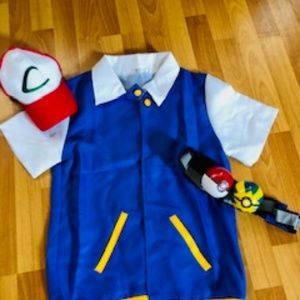 Ash Anime Unisex Ash Ketchum Trainer Costume